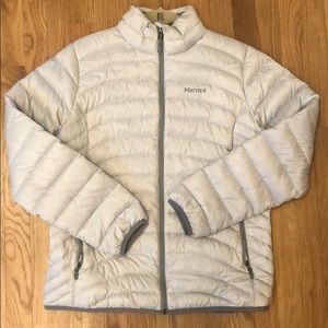 Marmot White Puffer Jacket